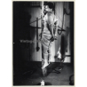 Chubby Nude Female Tied To Pole*2 / Gag -Bondage - BDSM (2nd Gen.Photo ~1960s)