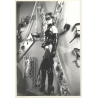Slim Mistress In Her Studio*8 / Lacquer Outfit - BDSM Equipment (Vintage Photo ~1990s)