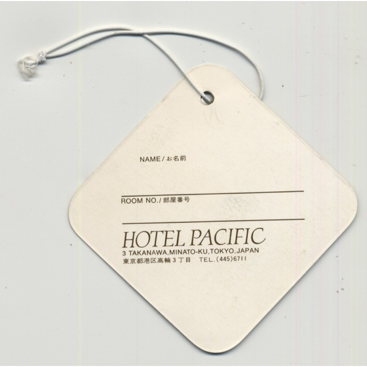 Pacific Hotel - Tokyo / Japan (Vintage Luggage Tag)