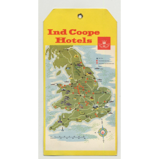 Ind Coope Hotels / U.K. - Great Britain (Vintage Luggage Tag)