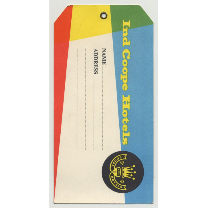 Ind Coope Hotels / U.K. - Great Britain (Vintage Luggage Tag)