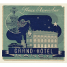 Nancy / France: Grand Hotel Place Stanislas (Vintage Luggage Label)