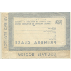 Flota Argentina De Navegacion De Ultramar 1st Class (Vintage Shipping Line Label)