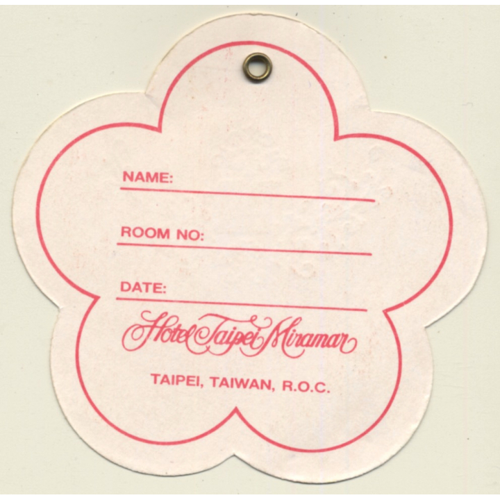 Taipai / Taiwan: Hotel Taipei Miramar (Vintage Luggage Tag)