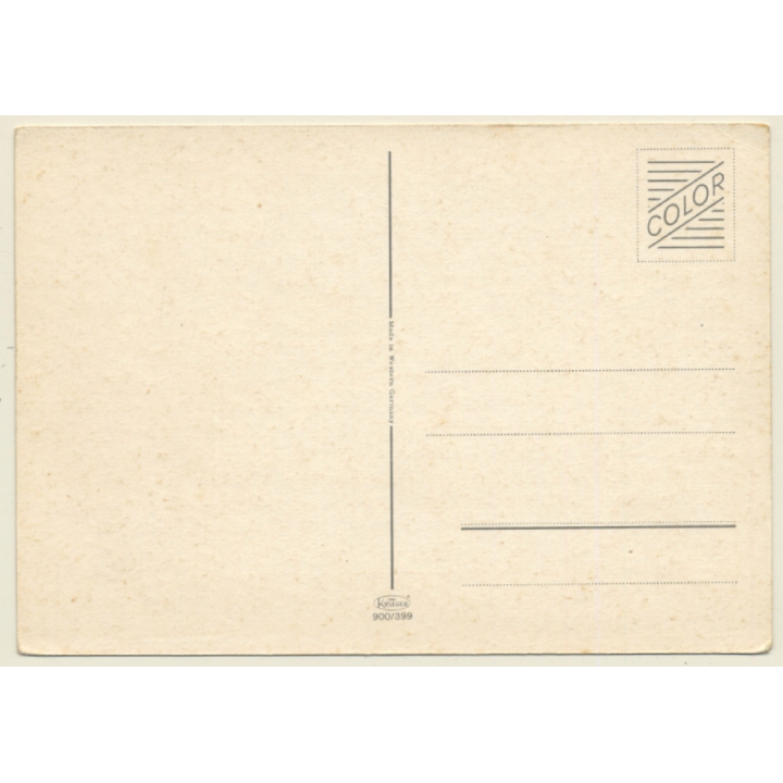 Pretty Blonde Semi Nude Beach Bunny  / Pin-Up - Risqué (Vintage PC 1960s/1970s)