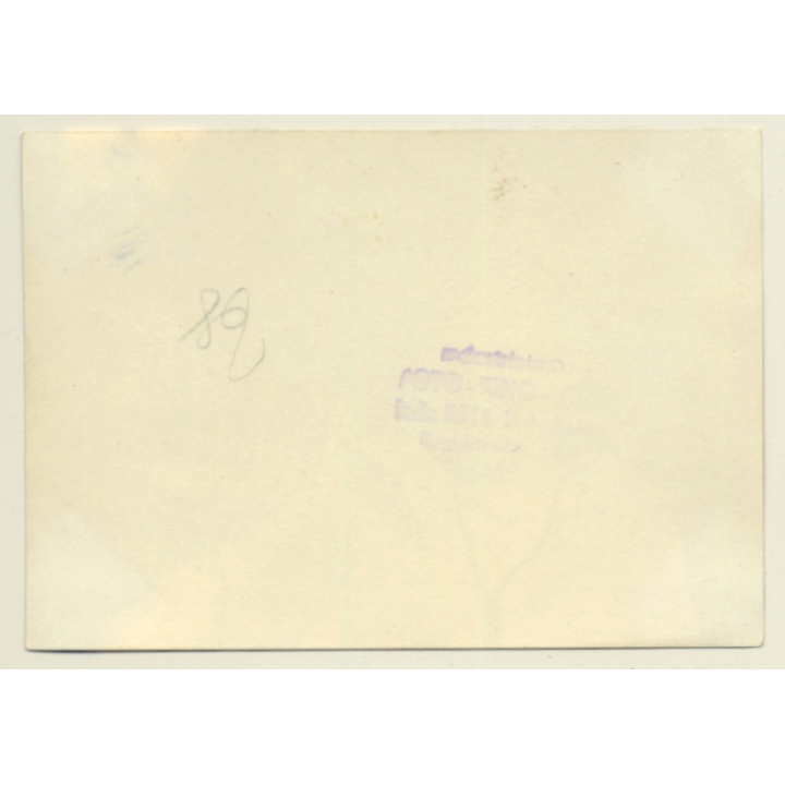 Berlin: Cheeky Blonde In Front Of Diving Platform / Pin-up (Vintage Photo ~1950s/1960s)