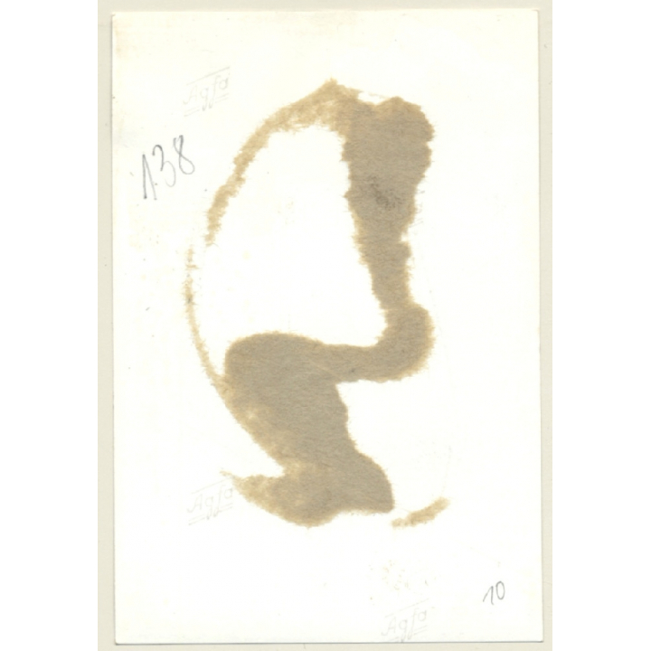 Pretty Blonde Mistress About To Whip Kneeling Maid / Gag - BDSM (2nd Gen.Photo ~1960s)