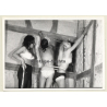Semi Nude Mistress & 2 Maids In Bondage / Belt - BDSM (Vintage Photo 1964)