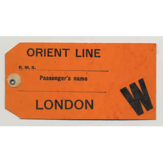 Orient Line - London / Great Britain (Vintage Luggage Tag / Label)