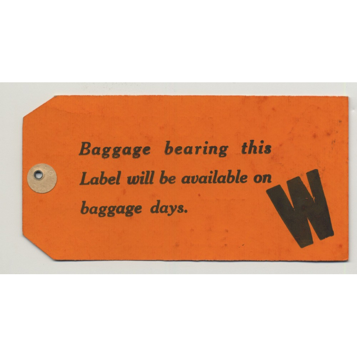 Orient Line - London / Great Britain (Vintage Luggage Tag / Label)