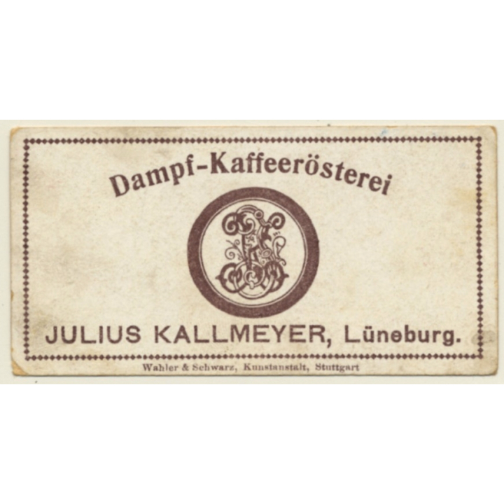 Kallmeyer Dampf-Kaffeerösterei: 1 x Heimische Feldfrüchte (Sammelkarten / Vintage Trading Cards )