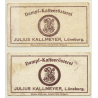 Kallmeyer Dampf-Kaffeerösterei: 2 x In Unseren Kolonien (Sammelkarten / Vintage Trading Cards )