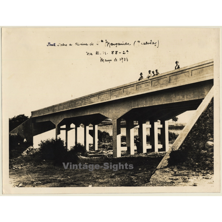 Portugal: Ponte Sobre A Ribeira De Santa Margarida (Large 2nd Gen.Photo 1930s)