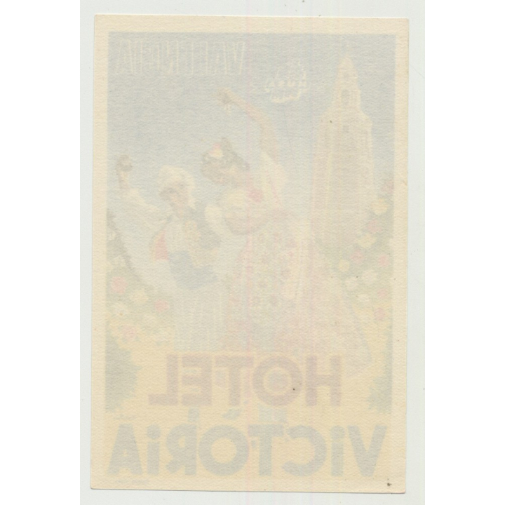 Hotel Victoria - Valencia (2) / Spain (Luggage Label)