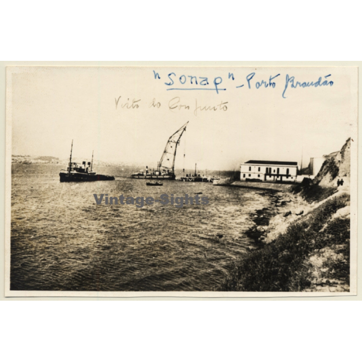 Porto Brandáo / Portugal: Sonap Socieadad Nacional De Petroléos (2nd Gen.Photo 1930s)