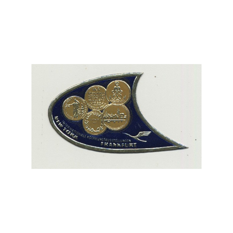 IKA 1956 Internationale Kochkunstausstellungen New York - Frankfurt (Luggage Label: Lufthansa)