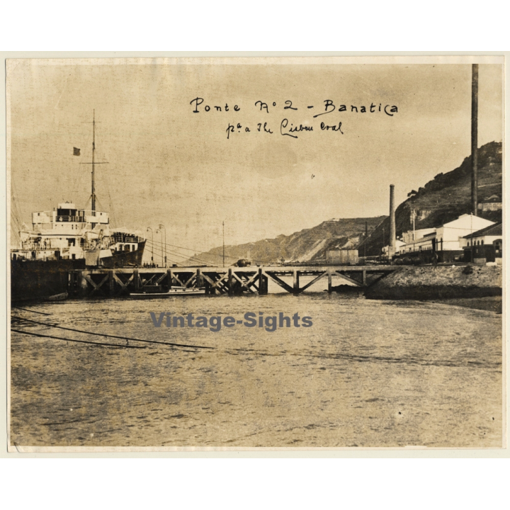 Banática / Portugal: Ponte N° 2 / Lisbon Coal (Large 2nd Gen.Photo 1930s)