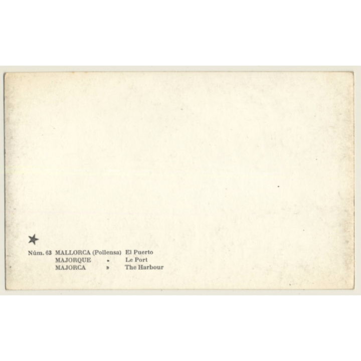 Pollensa - Pollença / Mallorca: The Port (Vintage RPPC ~1940s/1950s)