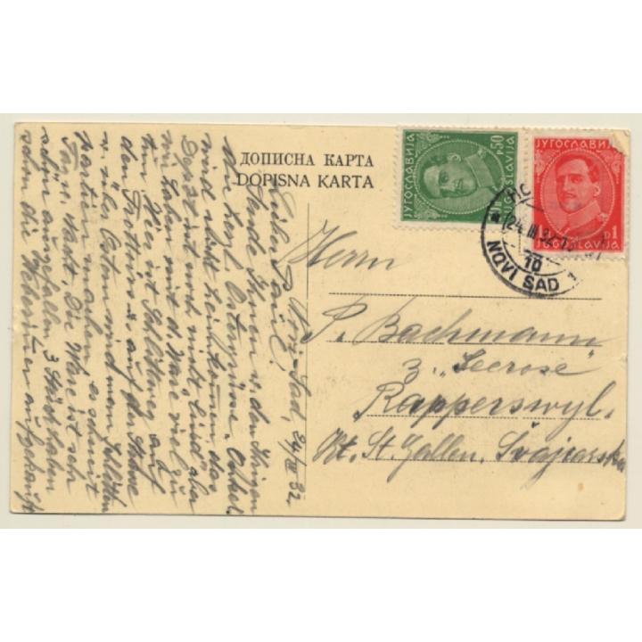 Novi Sad / Serbia: Palata Rim. Kat. (Vintage Postcard 1932)