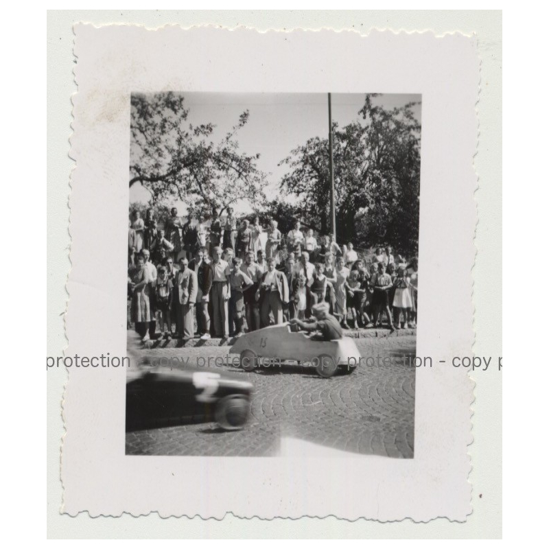 Soapbox Race: 75365 Calw - South Germany (Vintage Photo B/W)