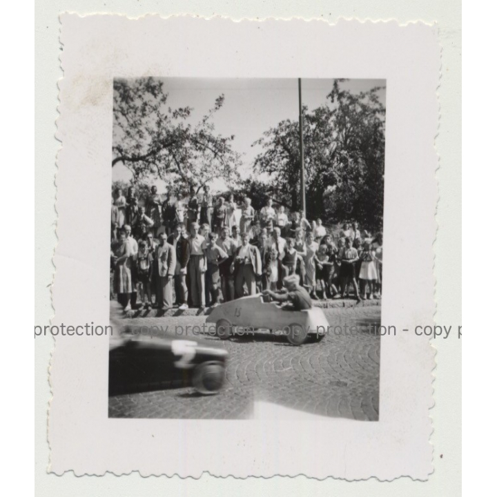 Soapbox Race: 75365 Calw - South Germany (Vintage Photo B/W)