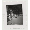 Kid In Soapbox Crashes Into Haystack / Calw - South Germany (Vintage Photo B/W 40s/50s)