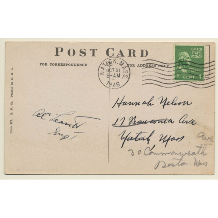 American Airlines - This Is Plane Talk - Sunday School / Aviation (Vintage PC 1946 )