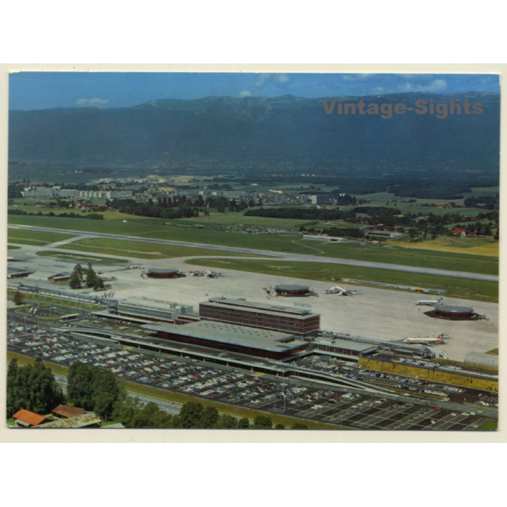 Genève Cointrin / Switzerland: Intercontinental Airport / Aviation (Vintage PC)