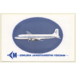 Mackey International Airlines / Aviation (Vintage IRON-ON PC 1970s)