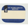 St. Margaret's Hotel - London / United Kingdom (Vintage Luggage Label)