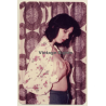 Natural Semi Nude Brunette Holds Boobs / Blouse (Vintage Photo GDR 1970s)
