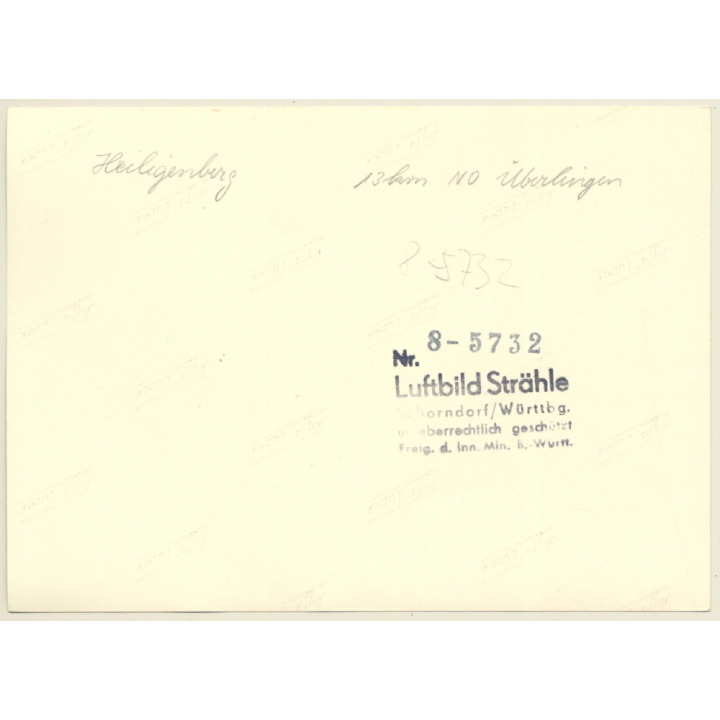 88633 Heiligenberg / Bodensee: Aerial View - Lake Constance*2 (Luftbild Strähle ~1950s)