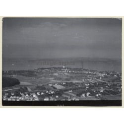 78464 Allmannsdorf / Bodensee: Aerial View - Lake Constance (Luftbild Strähle ~1950s)