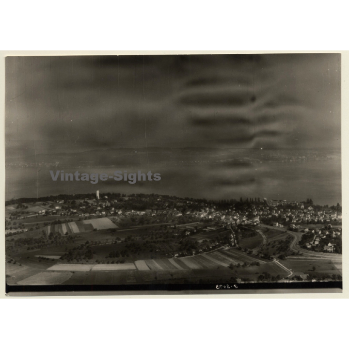 78464 Allmannsdorf / Bodensee: Aerial View - Lake Constance*2 (Luftbild Strähle ~1950s)