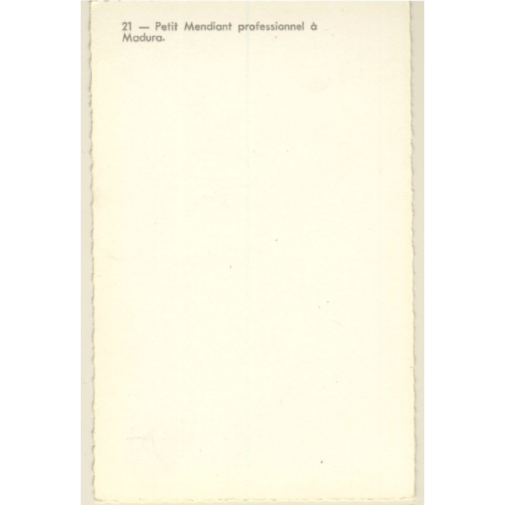 Madura / Indonesia: Petit Mendiant Professionel / Beggar - Ethnic (Vintage RPPC)