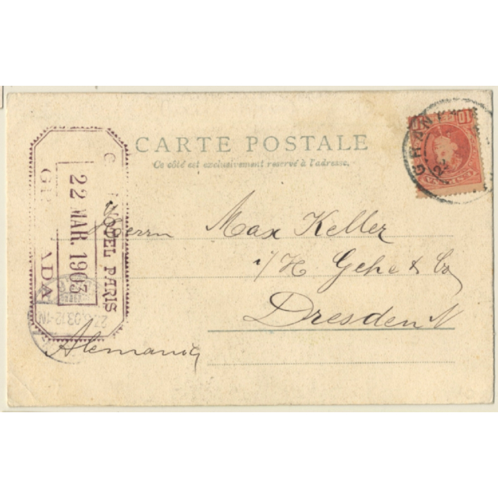 Exotic Topless Belly Dancer / Risqué - Boudoir (Vintage PC 1903)