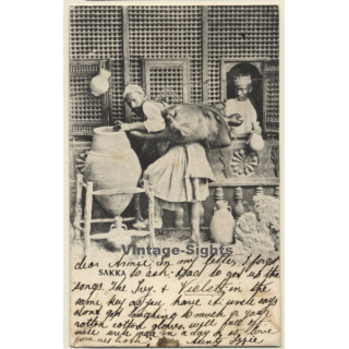 Sakka / Egypt: Porteur D'Eau - Water Carrier / Ethnic (Vintage PC 1904)