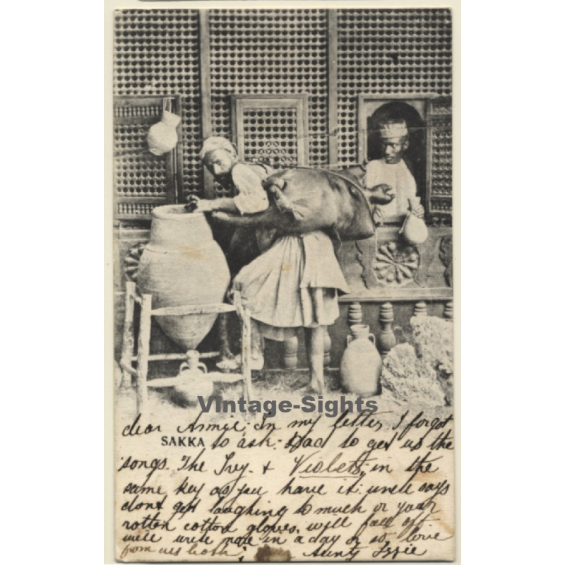 Sakka / Egypt: Porteur D'Eau - Water Carrier / Ethnic (Vintage PC 1904)