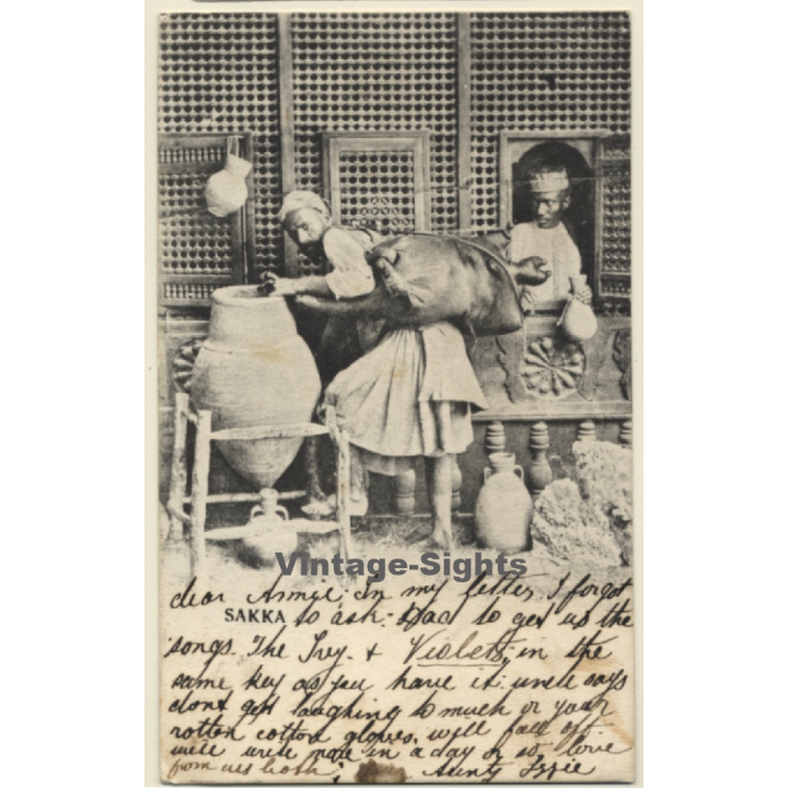 Sakka / Egypt: Porteur D'Eau - Water Carrier / Ethnic (Vintage PC 1904)