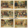 Liebig: 6 x Zur Geschichte Des Porzellans (Sammelbilder / Vintage Trading Cards )