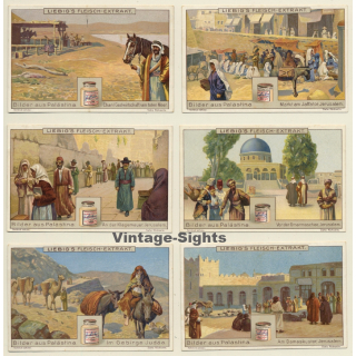 Liebig: 6 x Bilder Aus Palästina (Sammelbilder / Vintage Trading Cards )