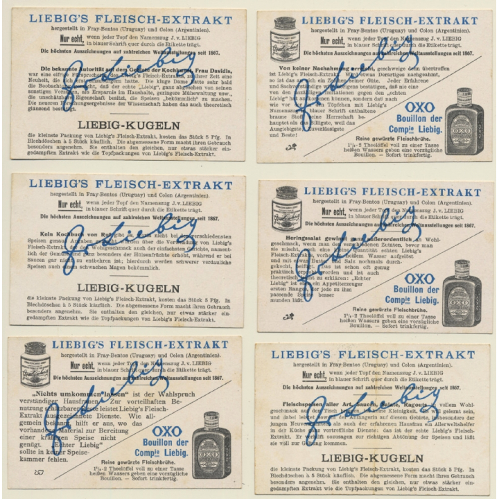 Liebig: 6 x Bilder Aus Palästina (Sammelbilder / Vintage Trading Cards )