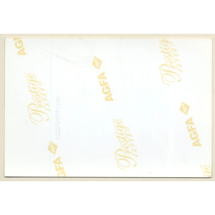 Beautiful Slim Nude Lingers On Bed / Nylons - Boobs (Vintage Photo 1980s)