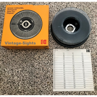 Kodak Carousel Diamagazin 63221 / 80 Slides (Vintage Slide Tray)