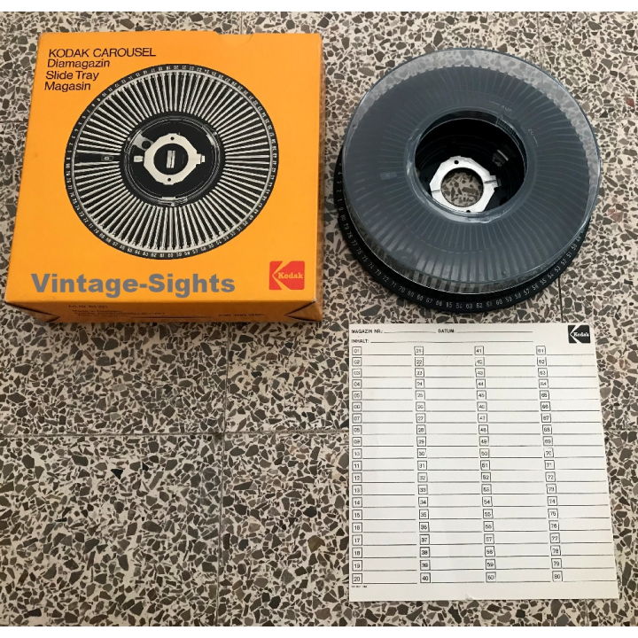 Kodak Carousel Diamagazin 63221 / 80 Slides (Vintage Slide Tray)