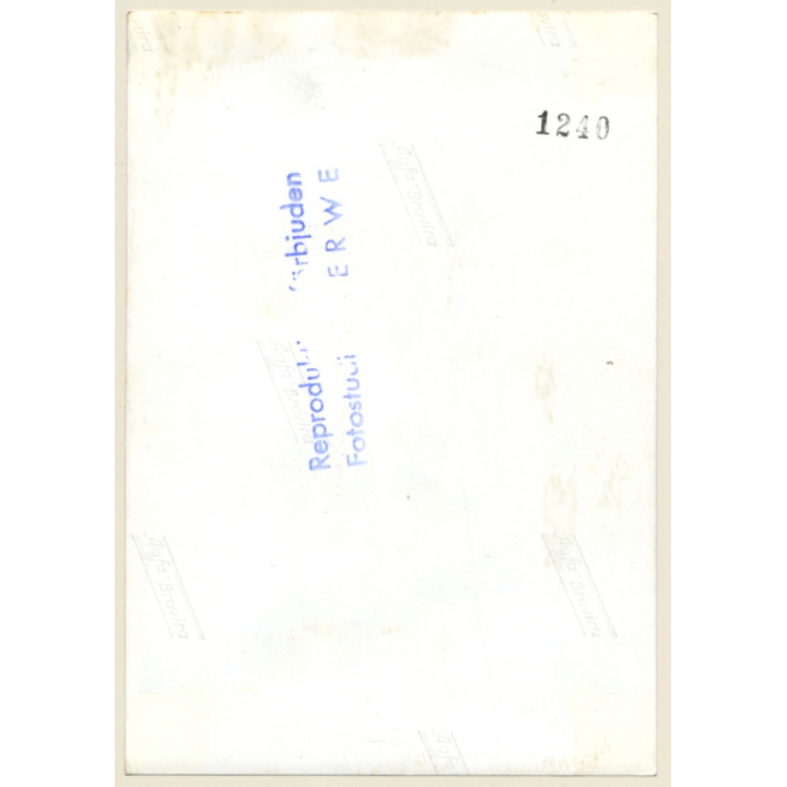 Nude Couple Doing Gymnastic On Meadow / Nudism (Vintage Photo ~1940s/1950s)