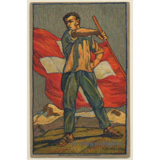 Schweizer Bundesfeier 1912 / Rotes Kreuz (Vintage Postal Stationery)