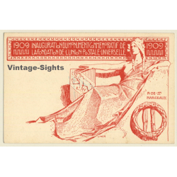 Swiss: 1909 Inauguration Du Monument Commemoratif (Vintage Postal Stationery)