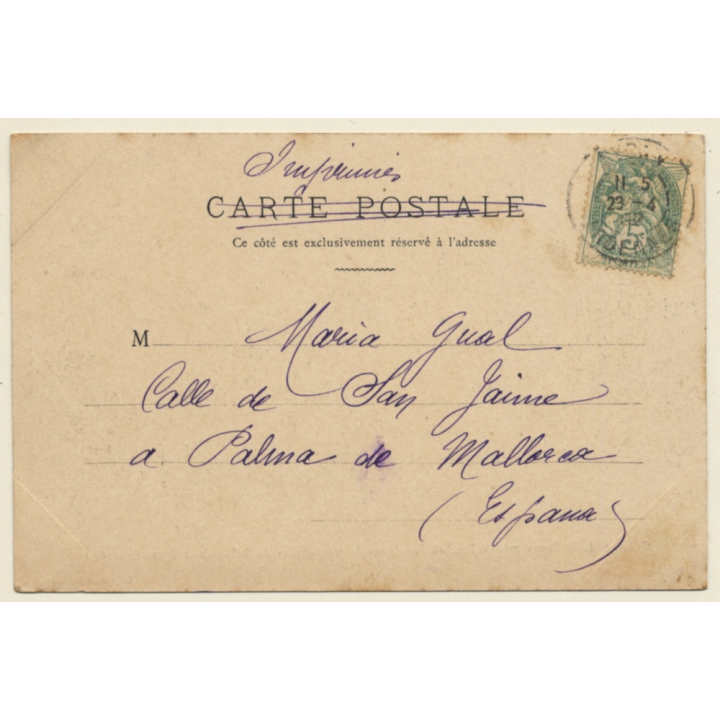 France: Château De Bellevue Près Sedan (Vintage PC 1902)