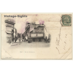 Bone / Algeria: Rue De Constantine / Denrees Coloniales (Vintage PC 1902)